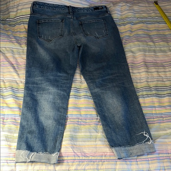 Kut Catherine Fab Ab Boyfriend Blue Denim Jeans 12 - Picture 3 of 8